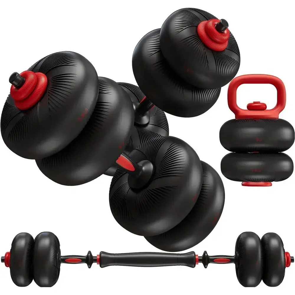 Dumbbell Set - Adjustable Dumbbell Set with PVC Coating,