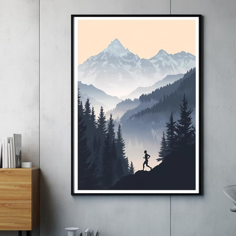 Minimalist Outdoor Adventure C - Sports Equipment Poster 评论和价格