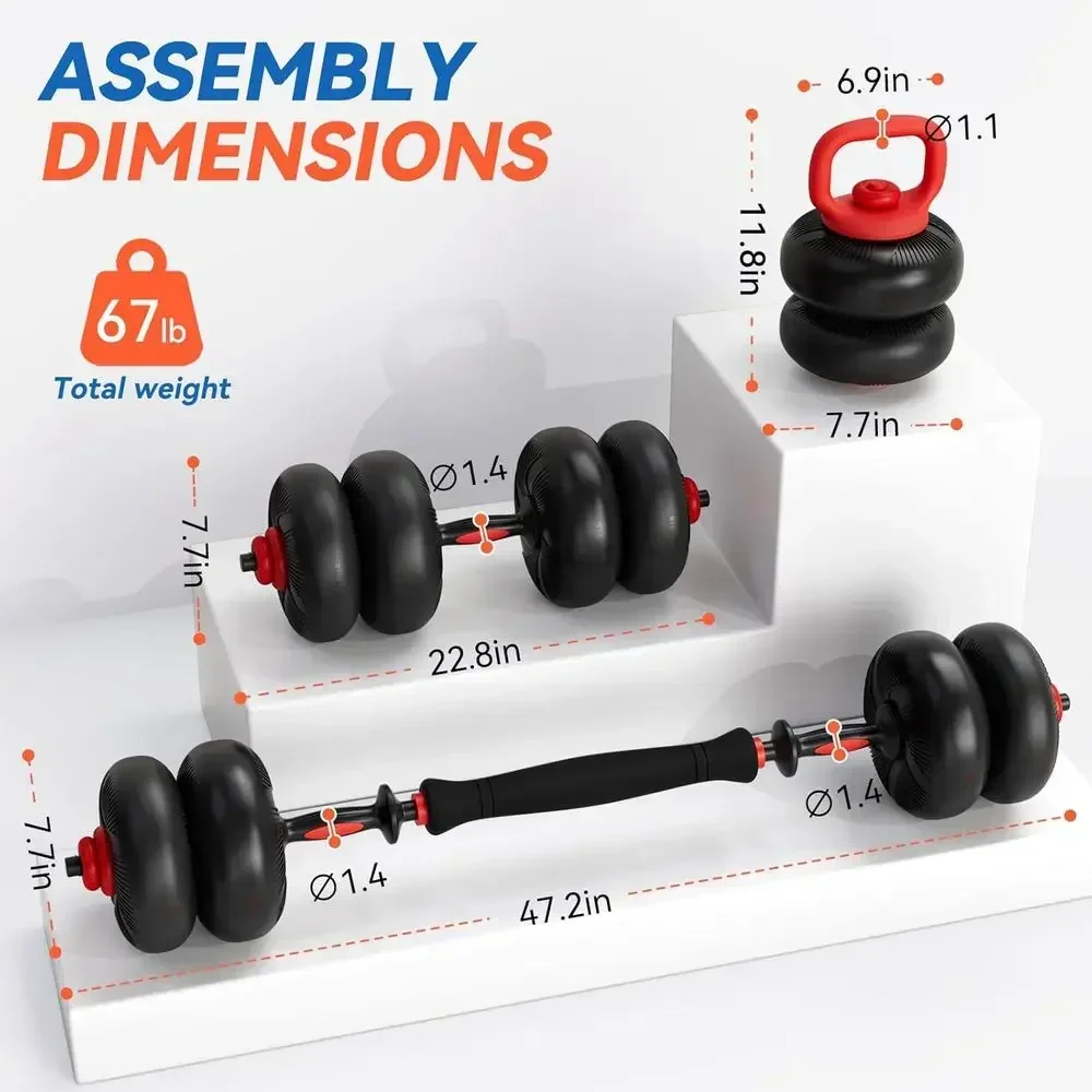 Adjustable Dumbbell Set with P - Dumbbell Set 评论和价格