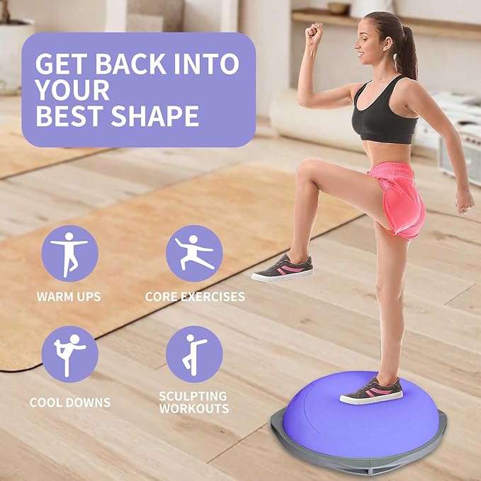 70cm Bosu Balance Ball, Anti-S - Gym Ball 评论和价格
