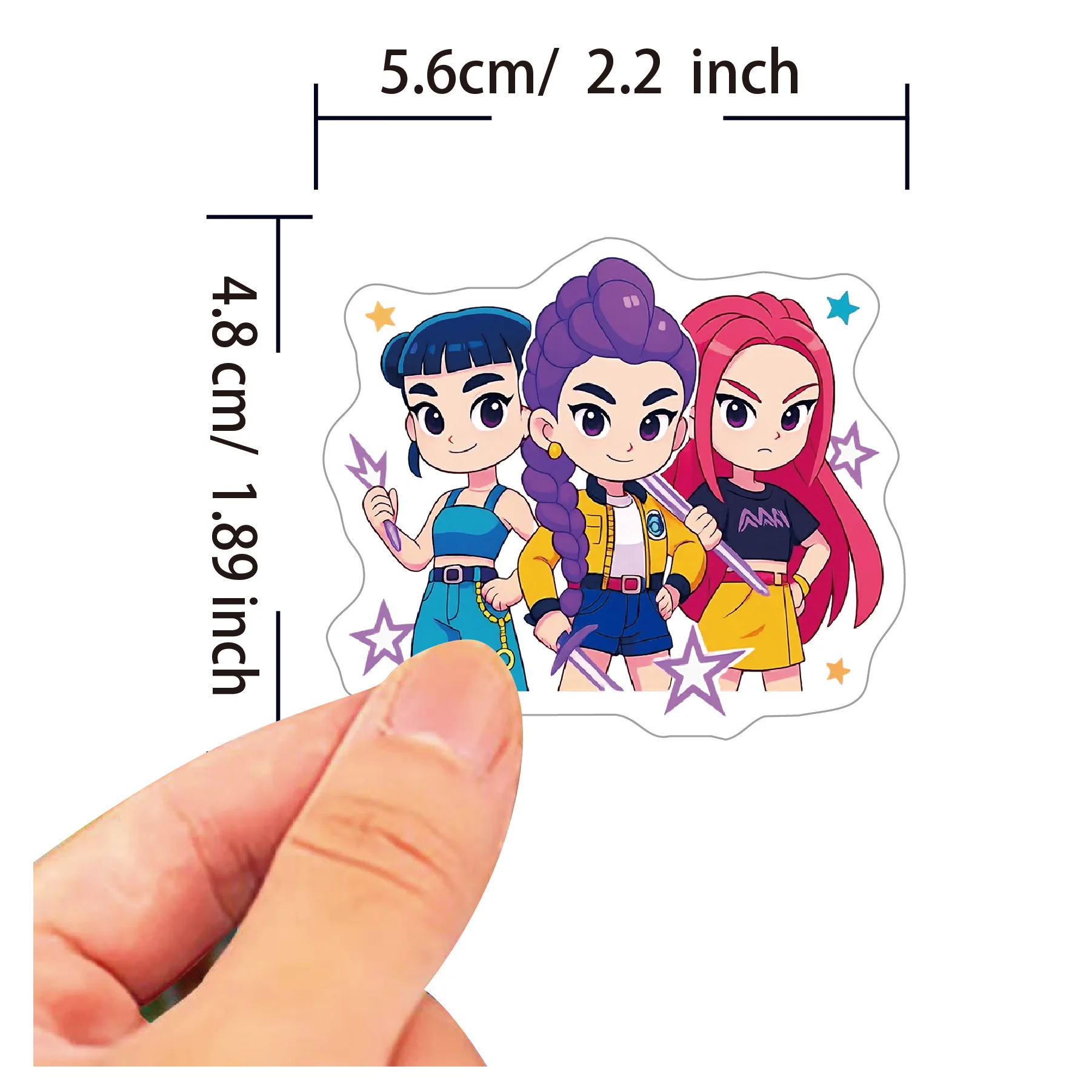 60Pcs Anime Girls Lumi Mila Zo - Skateboard 评论和价格