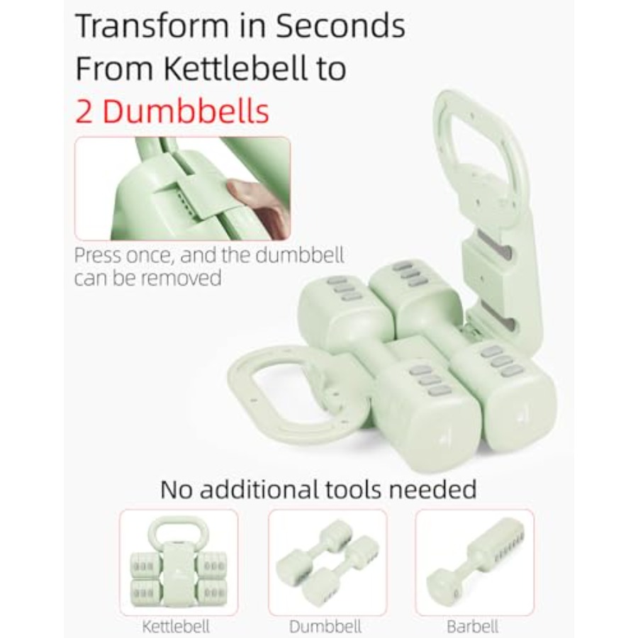 Home gym dumbbell set: 4-in-1  - Dumbbell Set 评论和价格