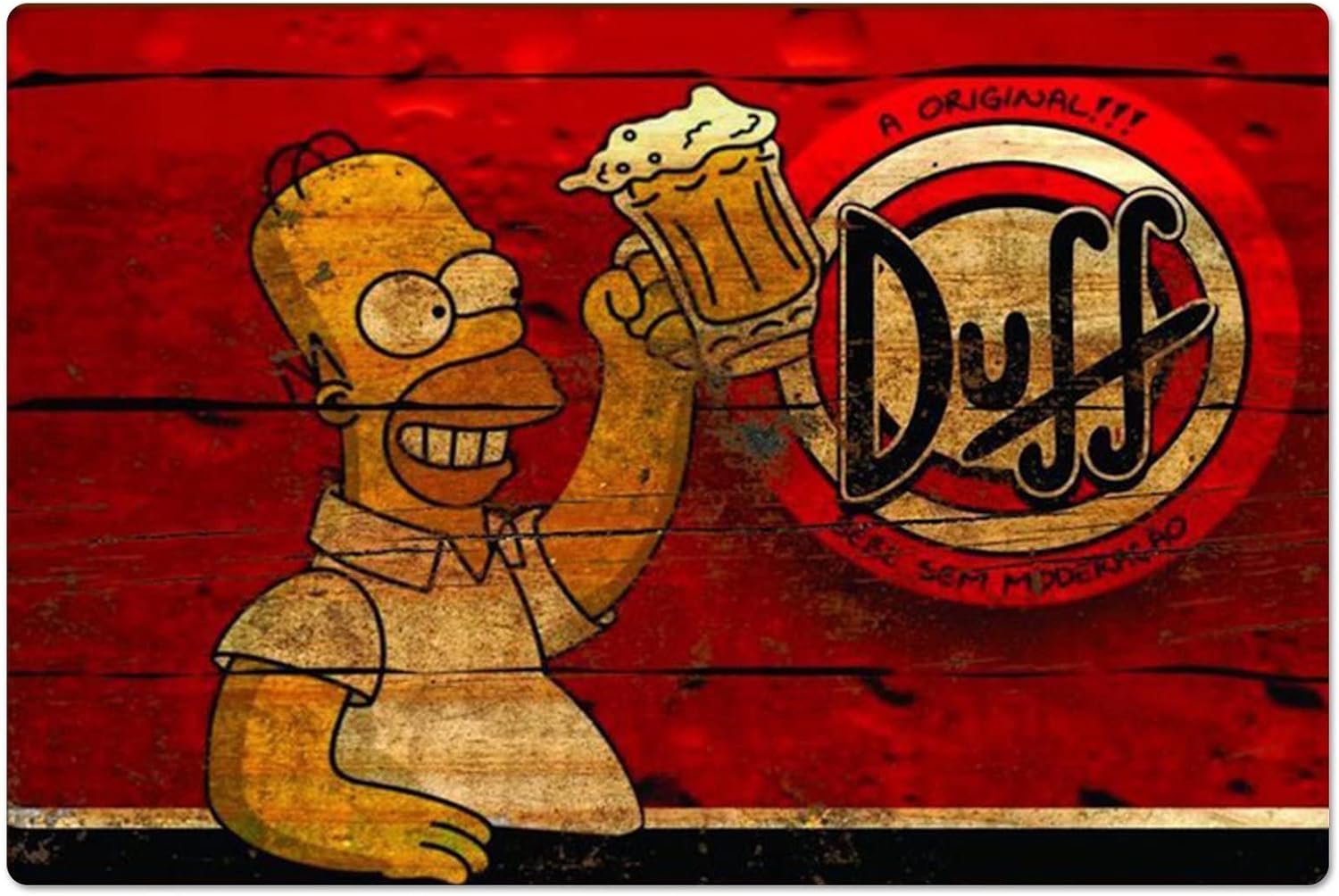 Retro Metal Poster Homer Duff  - Sports Equipment Poster 评论和价格