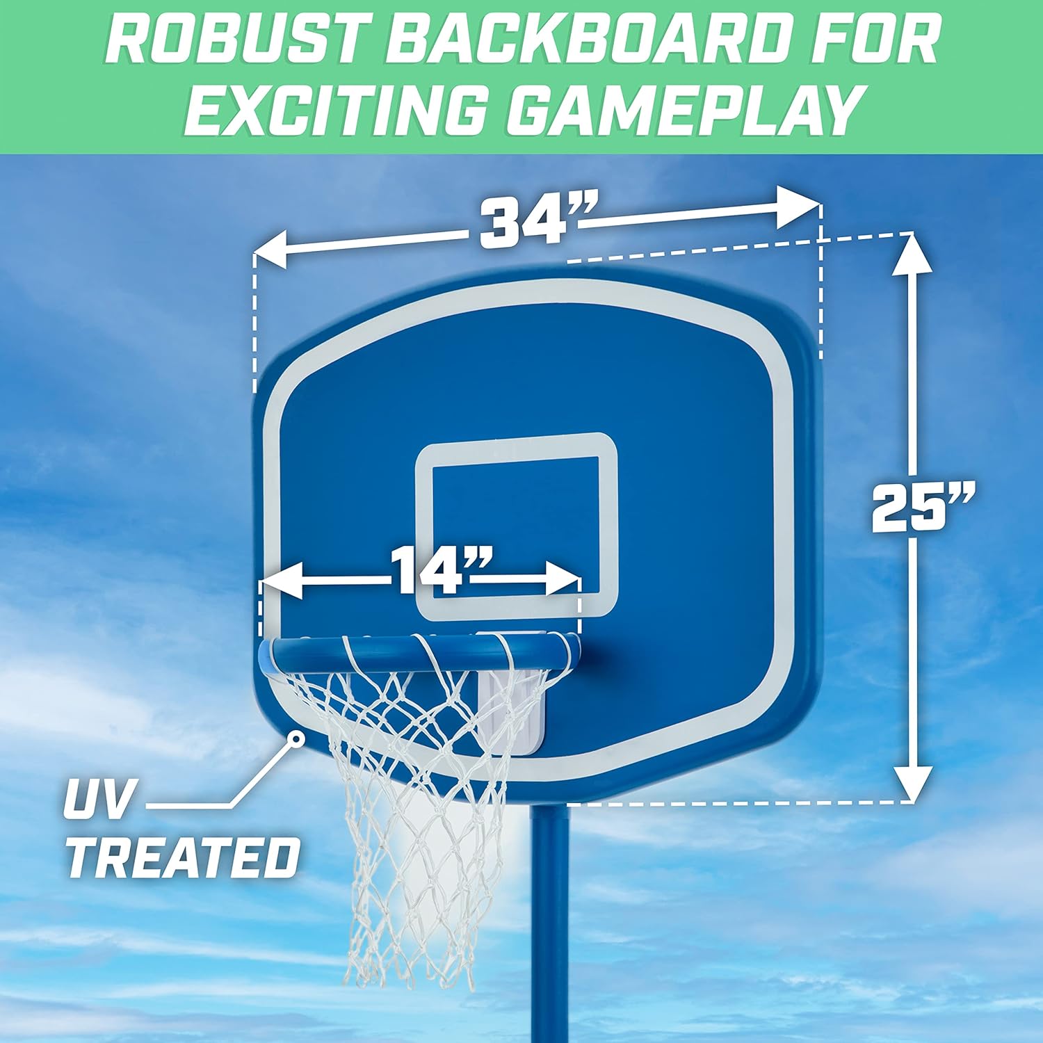 Above Ground Pool Basketball H - Basketball Hoop 评论和价格