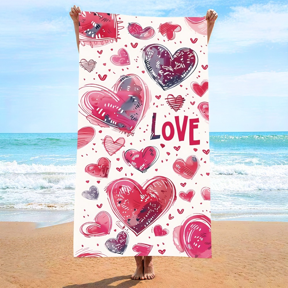 Heart Symbol Bath Towel 27x55i - Yoga Mat 评论和价格