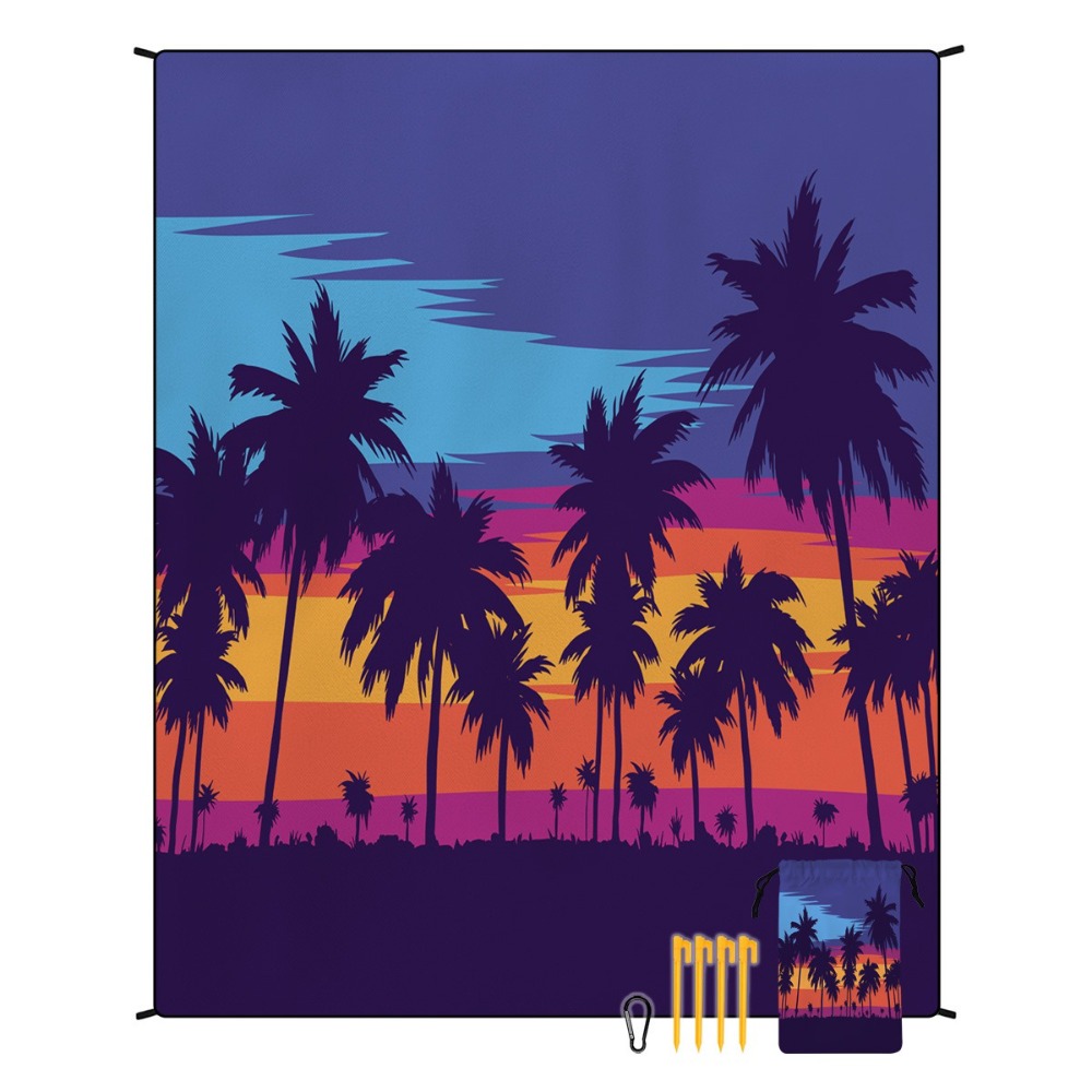 Palm Tree Beach Towel 71x86.6i - Yoga Mat 评论和价格