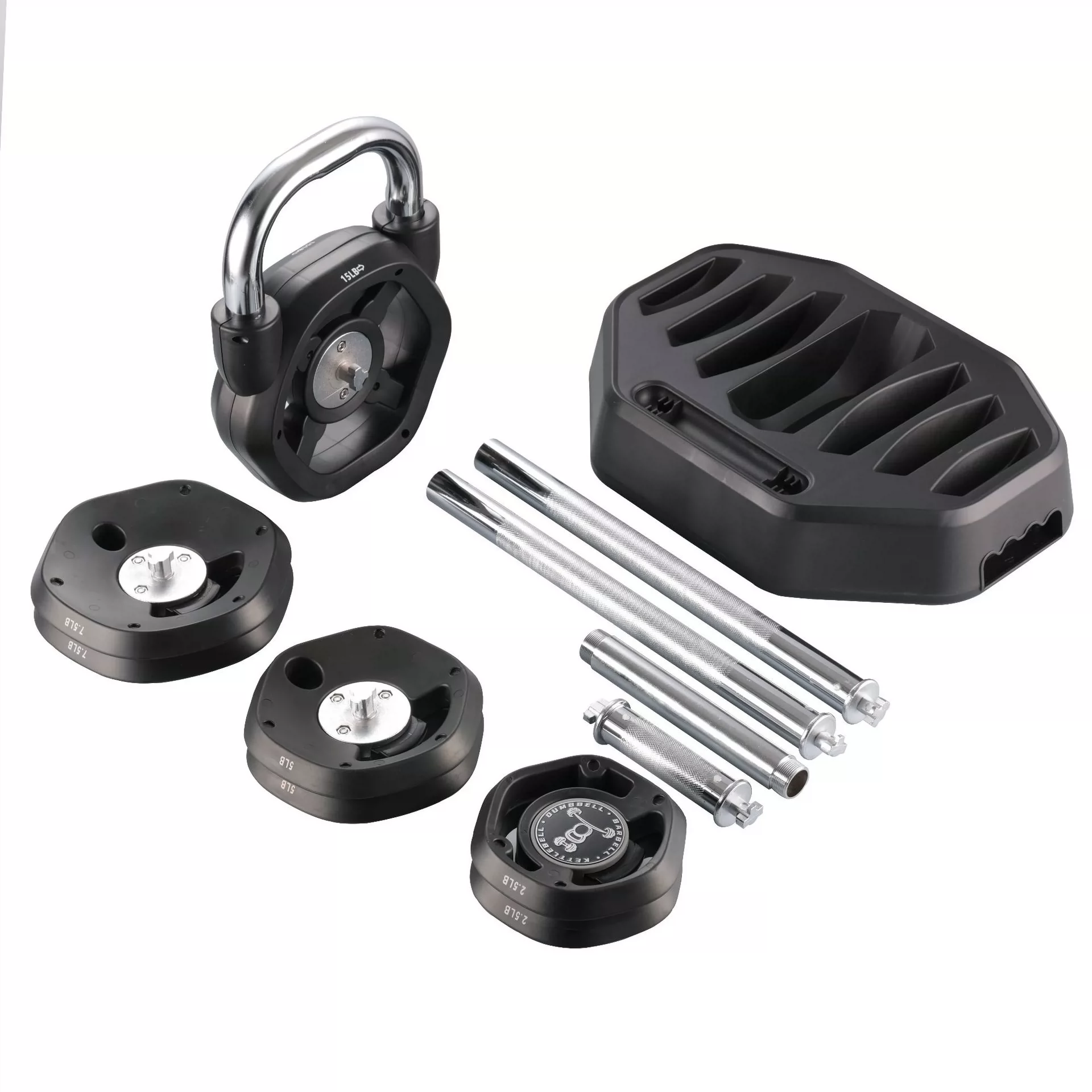 Custom 3-in-1 Adjustable Dumbb - Dumbbell Set 评论和价格